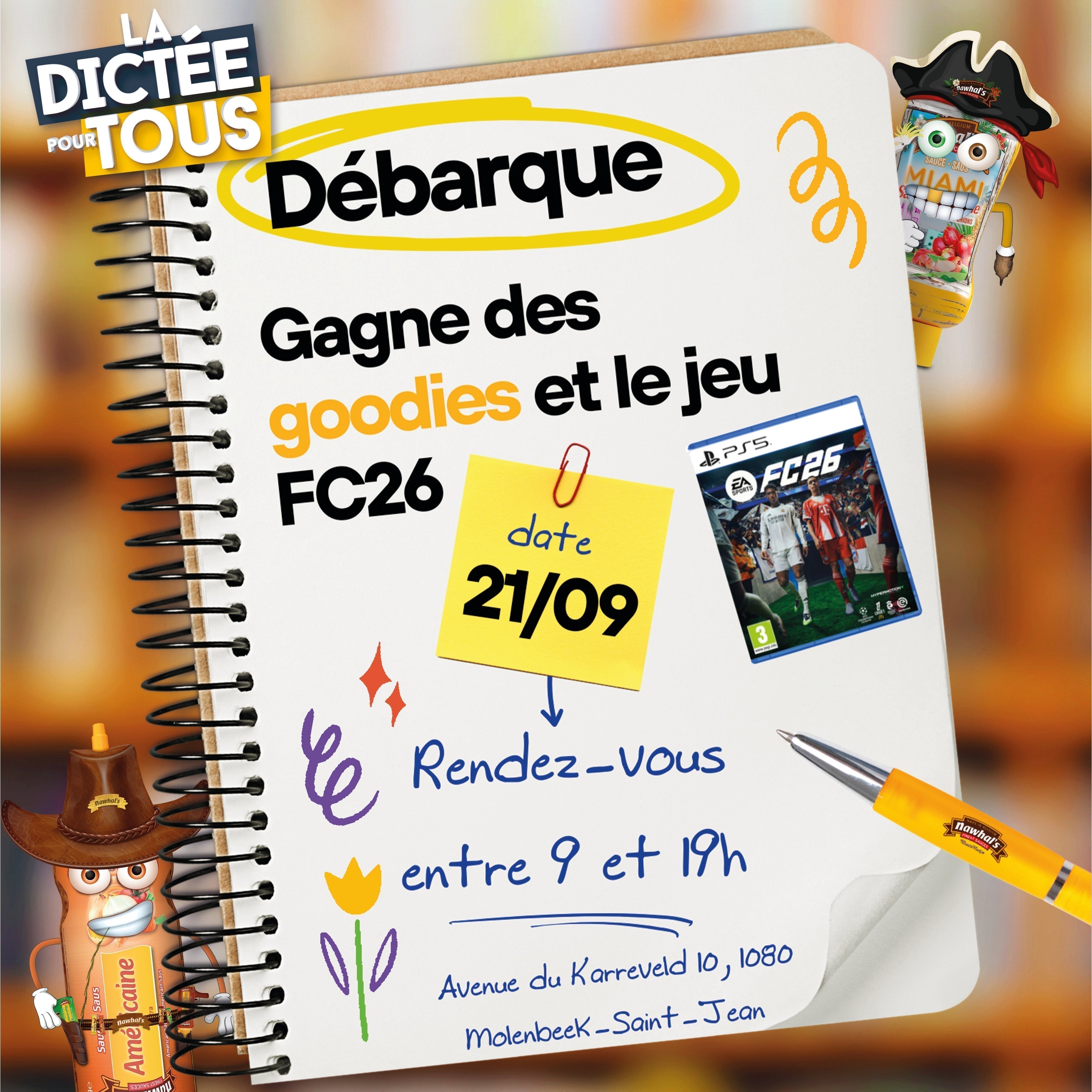 "La Dictée Pour Tous" comes to Brussels with Nawhal’s