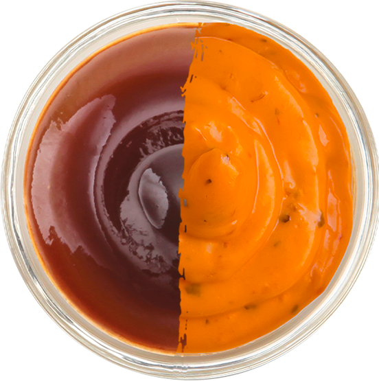 Cup de Spicy Barbecue et Spicy Marbella mélangées